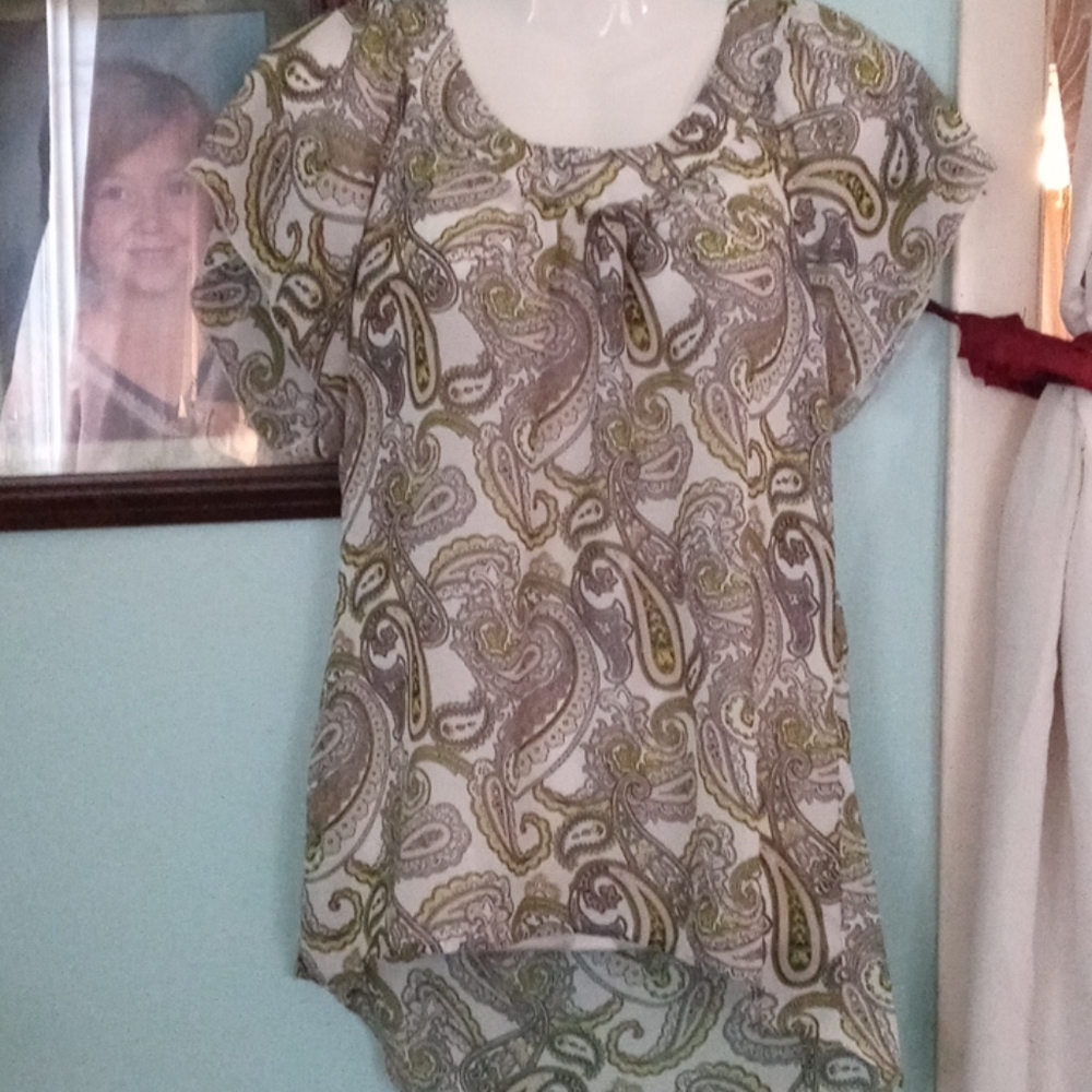 Paisley print blouse